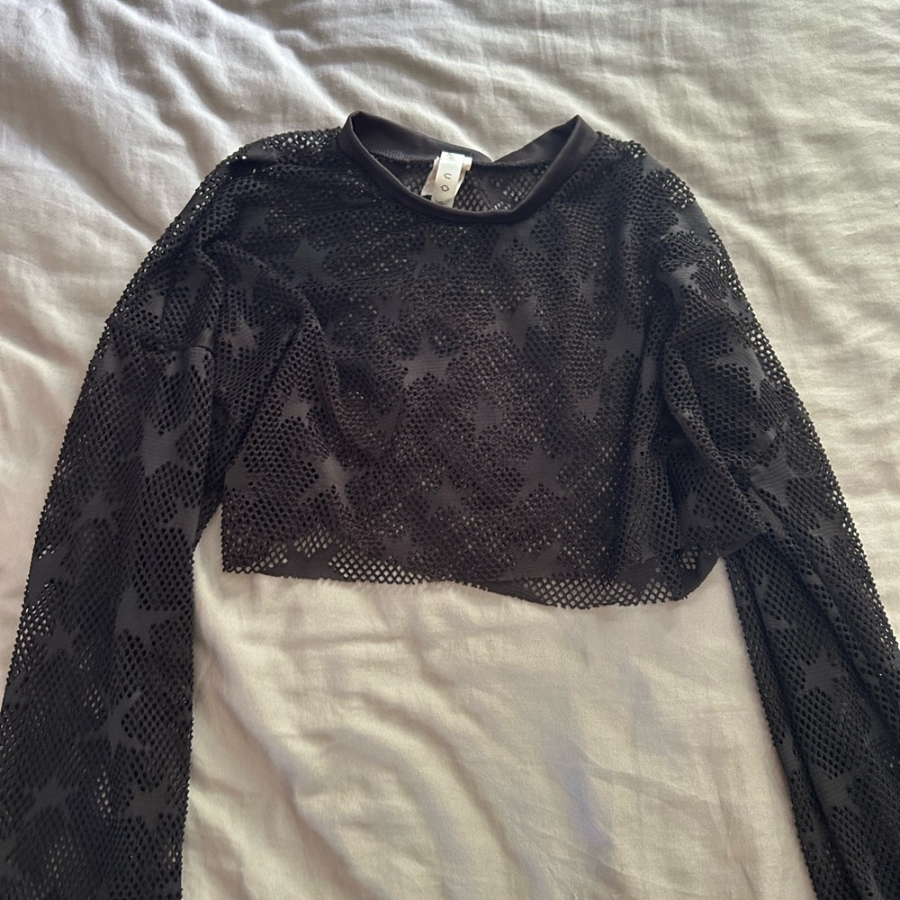 Star Mesh Crop Top